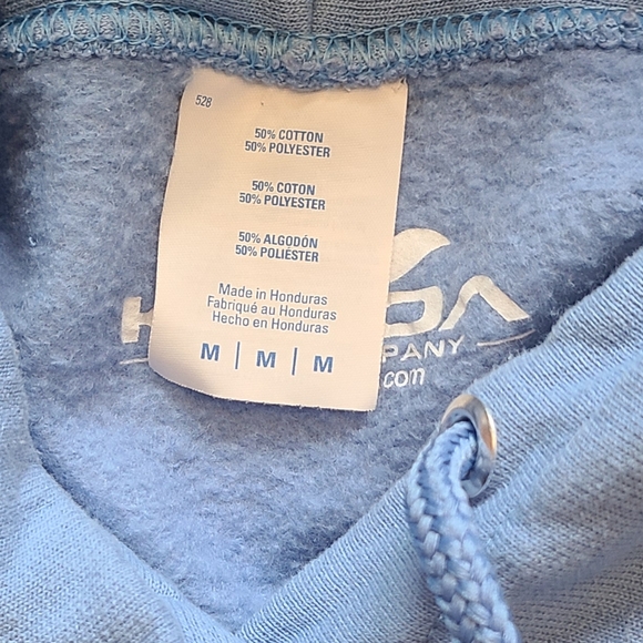 2/$12 hoodies- Koloa Men's Wave Logo Hoodie, Carolina Blue, Medium - Picture 6 of 7